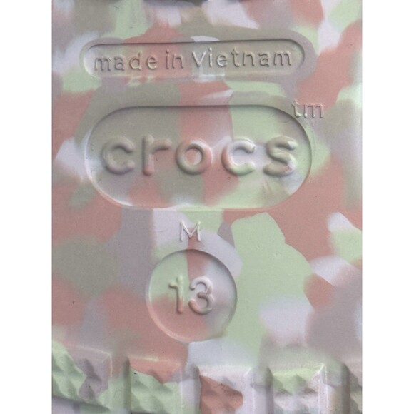 Crocs Classic Confetti Clog Men\'s Pink Camouflage Size 13 212462-7AJ main image 6